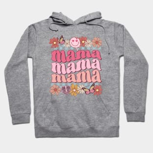 Mama Retro Flowers Valentine, Mama Mini Matching Valentine Hoodie